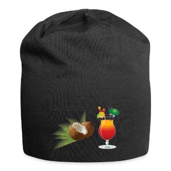 Happy Caribic Paradise - Jersey-Beanie - Schwarz - Vorne