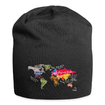 world - Jersey Beanie - black - Front