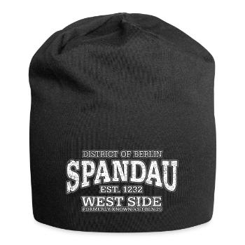 Berlin Spandau (copie blanche à l'ancienne) - Bonnet en jersey - noir - Devant