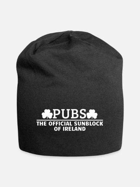 Irische Pubs St Patricks Day - Jersey-Beanie - Schwarz