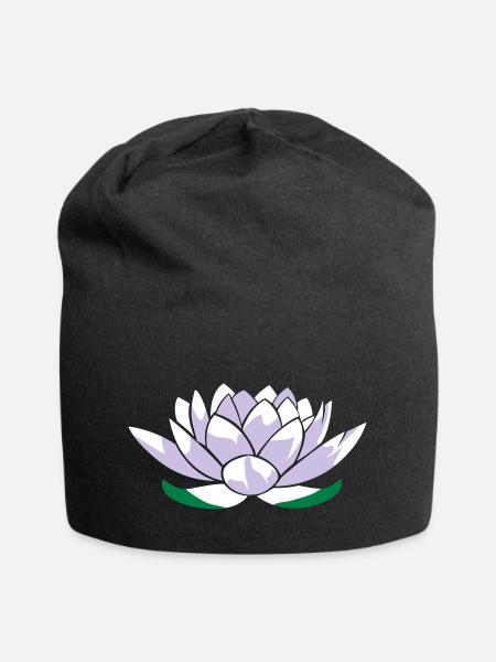 Lotus - Jersey Beanie - black
