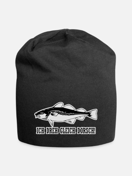 Ich dreh gleich Dorsch! - Jersey-Beanie - Schwarz