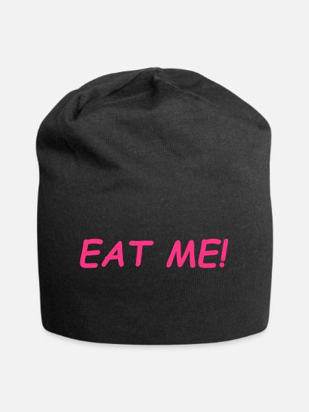 Eat Me - Jersey-Beanie - Schwarz