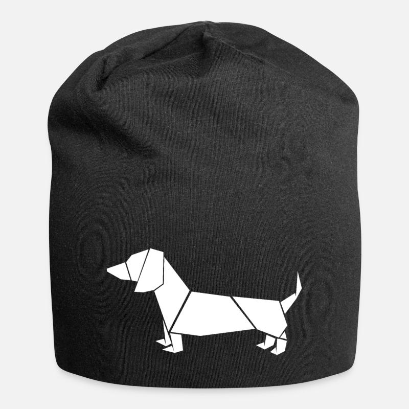 Teckel Origami Teckel Teckel - Bonnet en jersey - noir