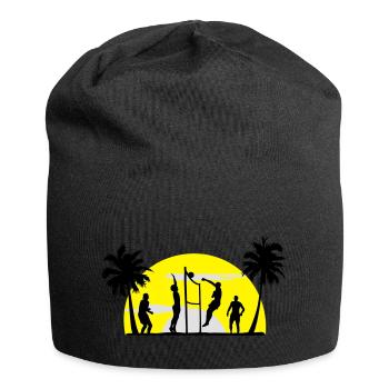 Volley-ball, Beach-volley, Beach Volleyball - Bonnet en jersey - noir - Devant