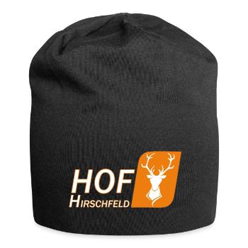 Hof Hirschfeld - Jersey-Beanie - Schwarz - Vorne