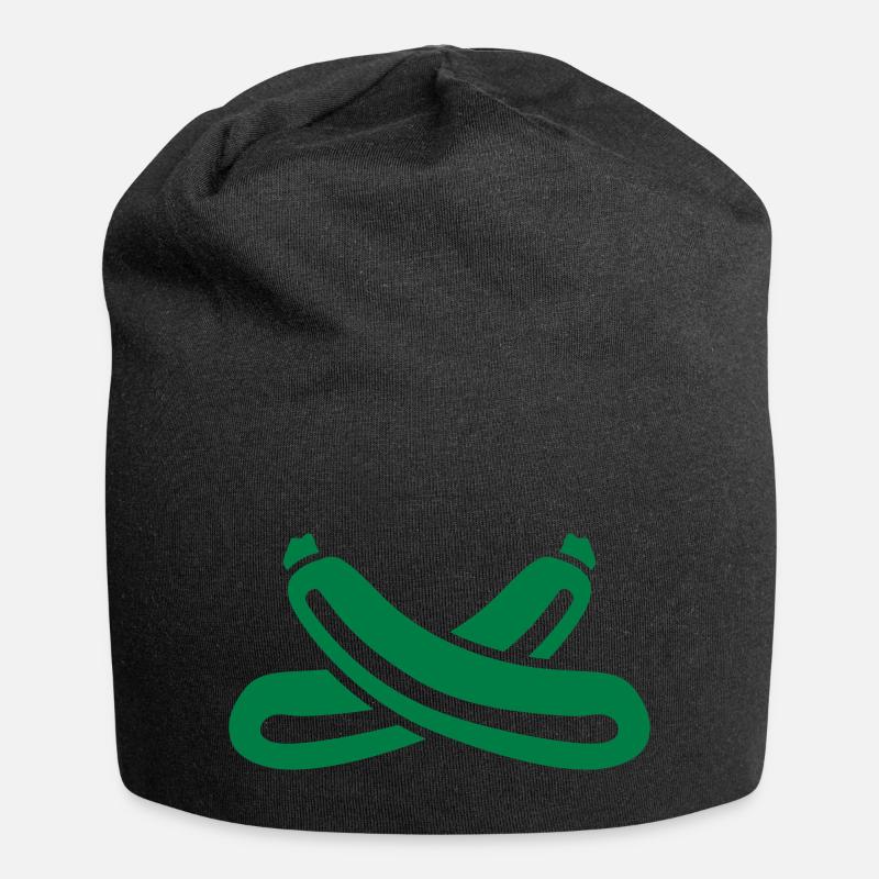 Courgettes - Bonnet en jersey - noir