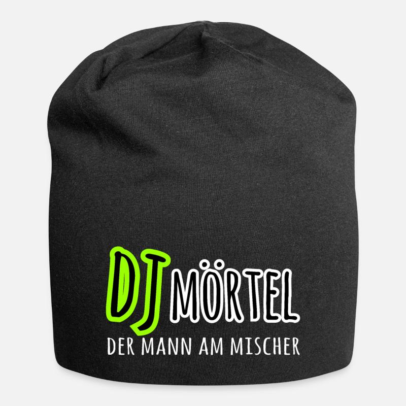 DJ Deejay Mörtel lustiger Spruch Shirt Geschenk - Jersey-Beanie - Schwarz