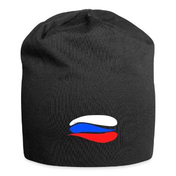 Drapeau de la Russie - Bonnet en jersey - noir - Devant