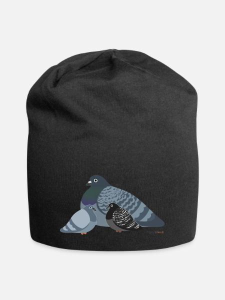 Stolze Mutter-Taube: Proud Moms - Jersey-Beanie - Schwarz