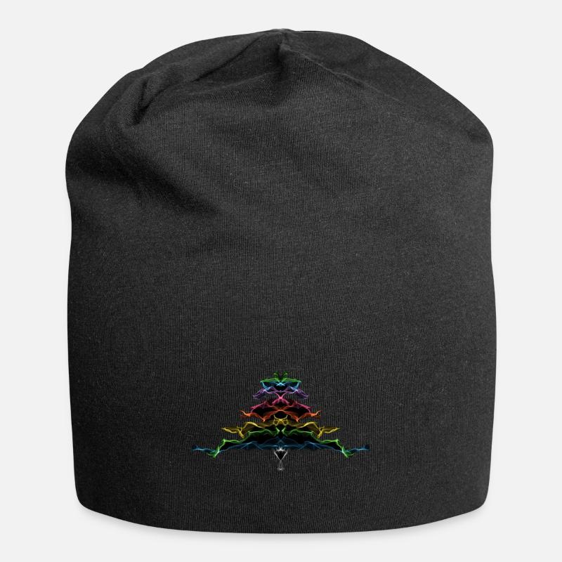 Weihnachtsbaum Regenbogen / Weihnachtsbaum Regenbogen - Jersey-Beanie - Schwarz