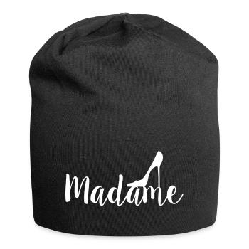 Madame high heel white - Jersey Beanie - black - Front