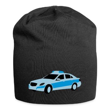 polizei - Jersey-Beanie - Schwarz - Vorne