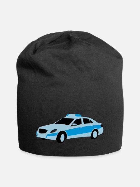 polizei - Jersey-Beanie - Schwarz