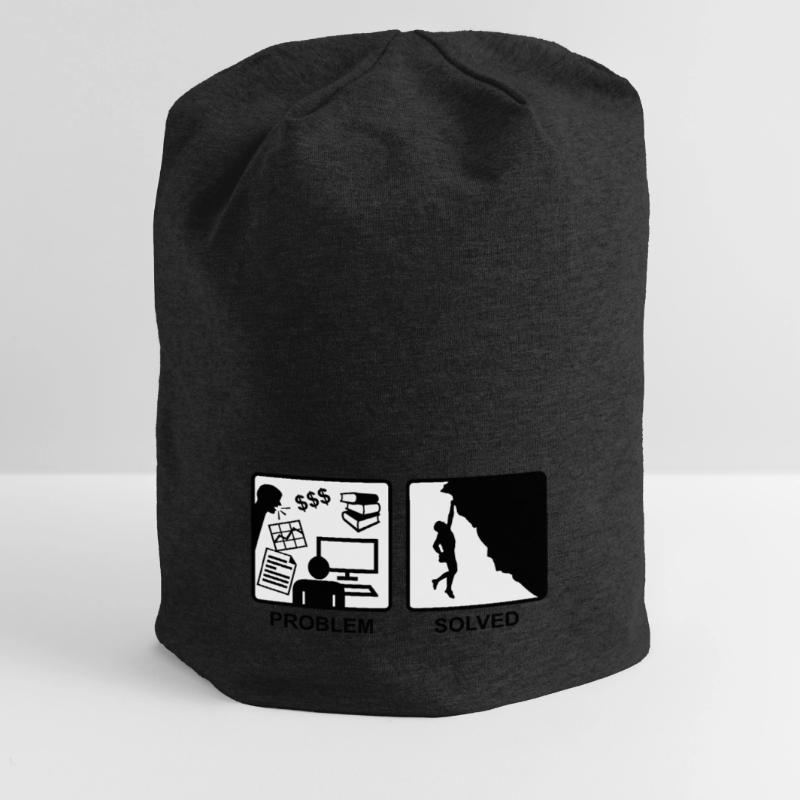 Climbing solves problems Jersey Beanie