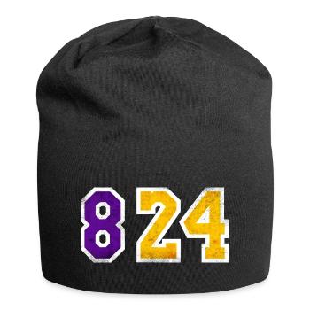 Kobe numéro 8 24 Légende du basket Vintage Fractale - Bonnet en jersey - noir - Devant