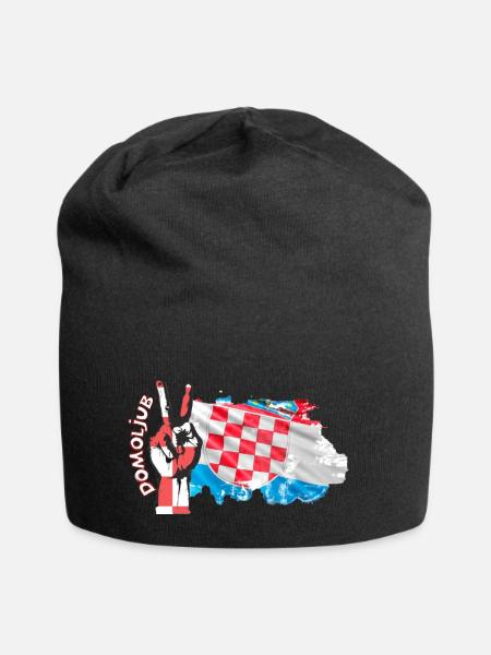 Kroatien Kroatisch Hrvatska Kroaten Kroaten Kroaten - Jersey-Beanie - Schwarz
