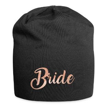 Team Bride Rose Glitter 1 - Bonnet en jersey - noir - Devant
