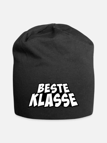 Cooler Spruch Beste Klasse Schule Abitur Geschenk - Jersey-Beanie - Schwarz