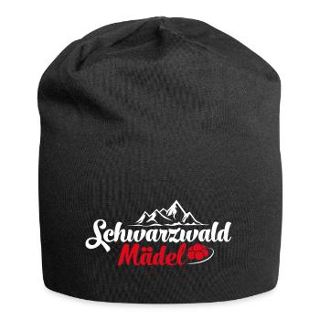 Schwarzwald Berge Mädchen Schwarzwaldmädel - Jersey-Beanie - Schwarz - Vorne