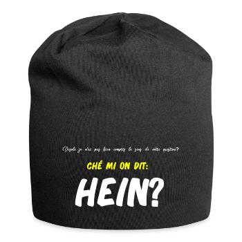 T shirt humour chti homme femme - Bonnet en jersey - noir - Devant