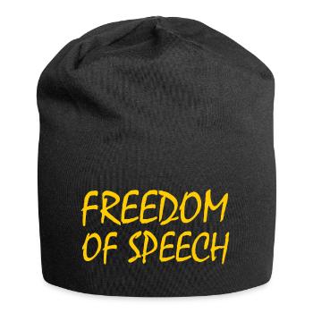 Freedom of speech - Jersey Beanie - black - Front