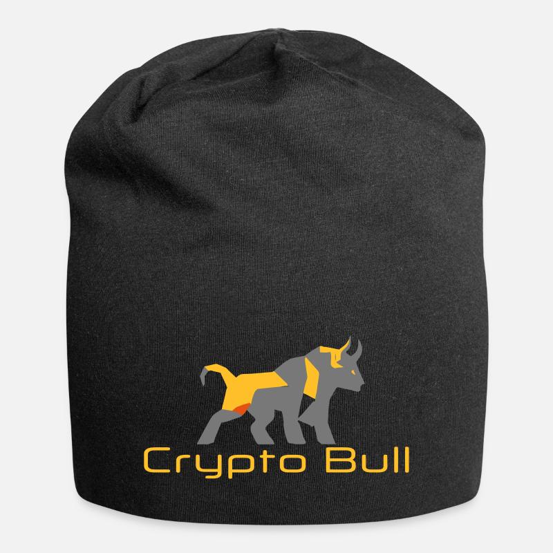 Logo Crypto Bull Run 1 - Bonnet en jersey - noir