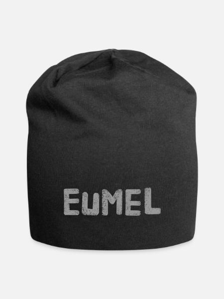 Eumel - Jersey-Beanie - Schwarz