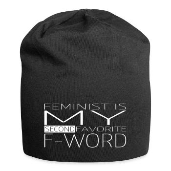 gay sexy smash le visage des femmes du patriarcat lgbtq - Bonnet en jersey - noir - Devant