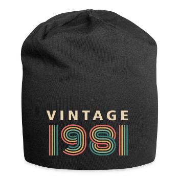 VINTAGE 1981 - Jersey-Beanie - Schwarz - Vorne