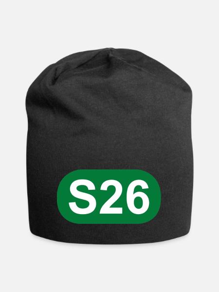 S-Bahn Berlin S26 - Jersey-Beanie - Schwarz