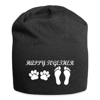 Chien chien - Bonnet en jersey - noir - Devant