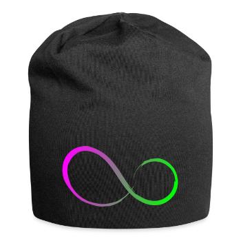 Infinity Sign Infinity Symbol Design - Jersey Beanie - black - Front