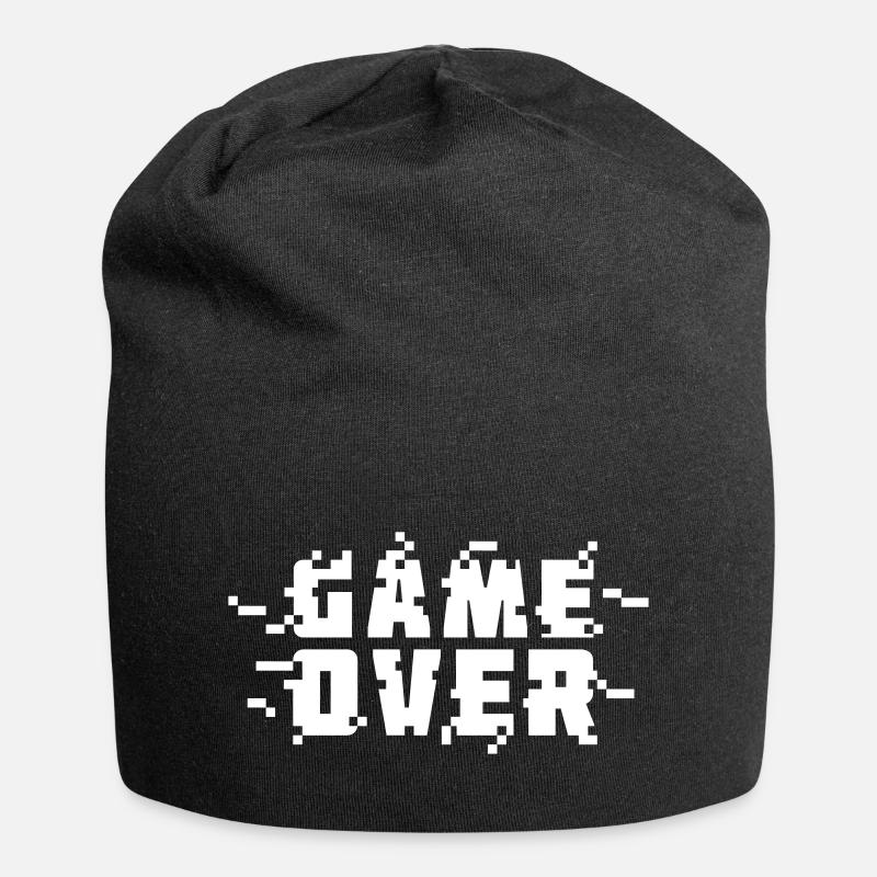 Game Over (v3) - Jersey Beanie - black