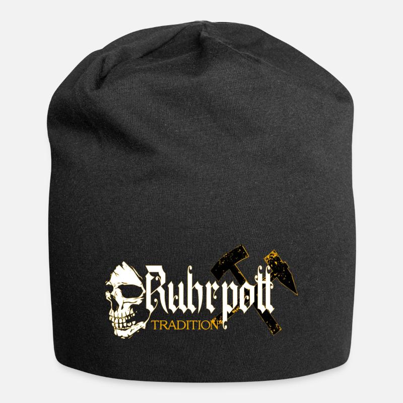 Ruhrpott Tradition Ruhr - Bonnet en jersey - noir