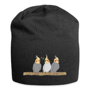 Nymph Parakeet Bird Bird Breeder Pet Animal - Jersey Beanie - black - Front
