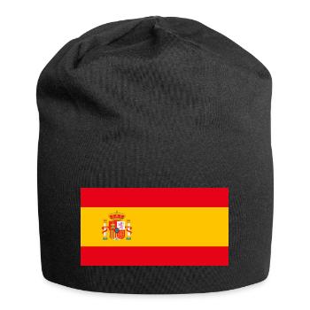 Drapeau d’Espagne, vive Espagne - Bonnet en jersey - noir - Devant