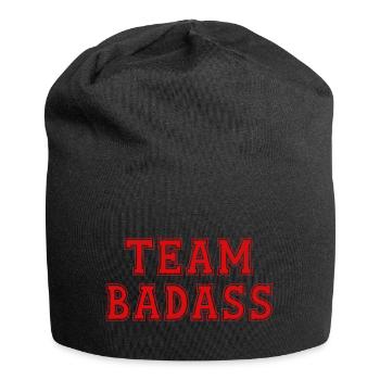 TEAM BADASS - Jersey Beanie - black - Front