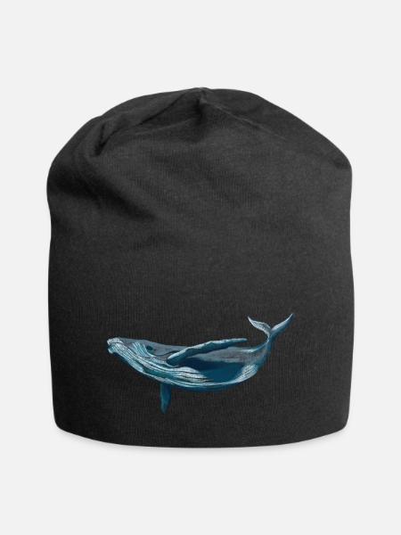 Save the ocean, stop whaling! - Jersey-Beanie - Schwarz