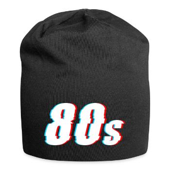 '80s 80s Glitch - Jersey Beanie - black - Front