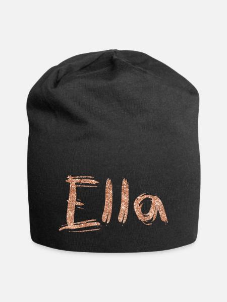 Name Schriftzug Ella - Jersey-Beanie - Schwarz