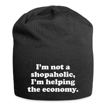 SHOP AHOLIC HELP ECONOMY W - Jersey Beanie - black - Front