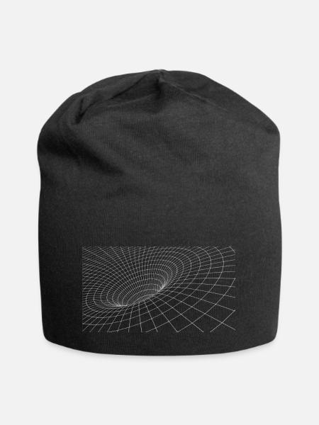 Schwarzes Loch Black Hole - Jersey-Beanie - Schwarz
