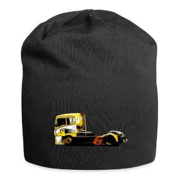 camion de course - Bonnet en jersey - noir - Devant