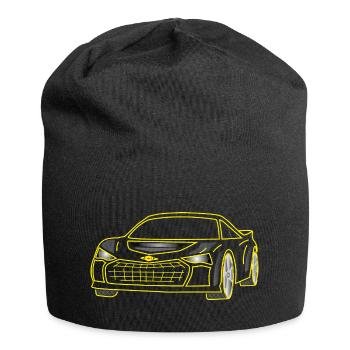 voiture, voiture - Bonnet en jersey - noir - Devant