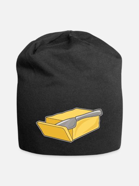 Butter - Jersey-Beanie - Schwarz