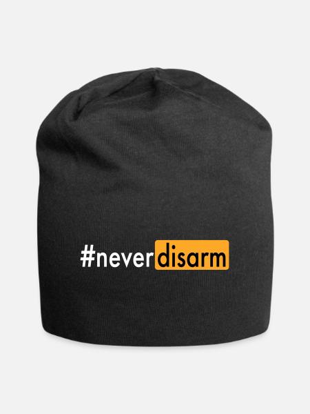 #neverdisarm - Jersey-Beanie - Schwarz