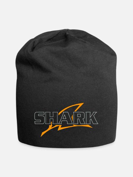 SHARK - Jersey Beanie - black