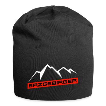 Erzgebirger - Jersey-Beanie - Schwarz - Vorne