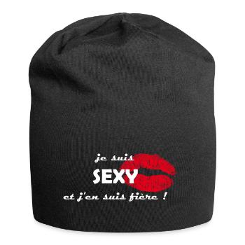 je suis sexy - Bonnet en jersey - noir - Devant